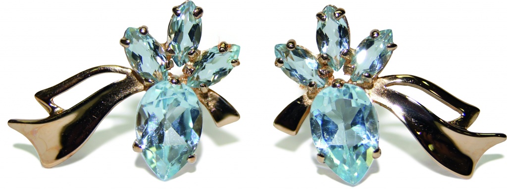 Серьги после полировки